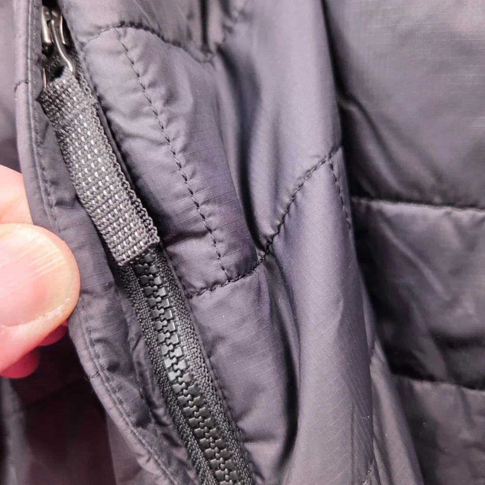 Patagonia Nano Puff Jacket Kids XL 14 Black Quilted Insulated Brick Pattern Gorp